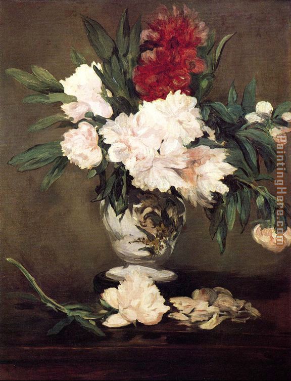 Edouard Manet Peonies In A Vase